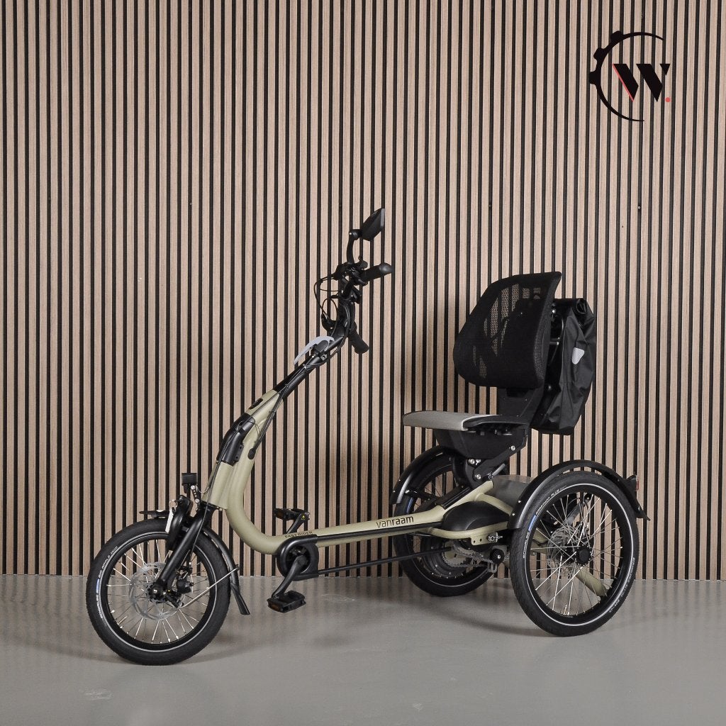 Van Raam Easy Rider Compact Olijfgrijs mat BiSSA E-bike, Ophalen, Nieuw, Schijfrem, Van Raam