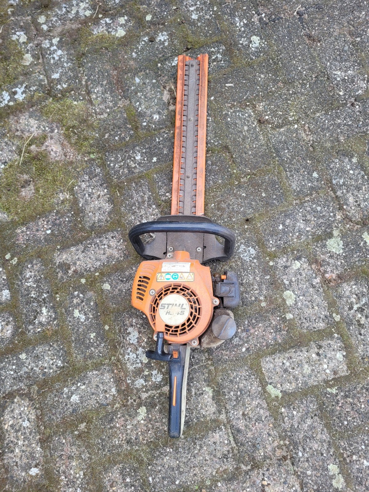 Stihl HS 45 heggenschaar op benzine, Ophalen, Gebruikt, Benzine, Stihl