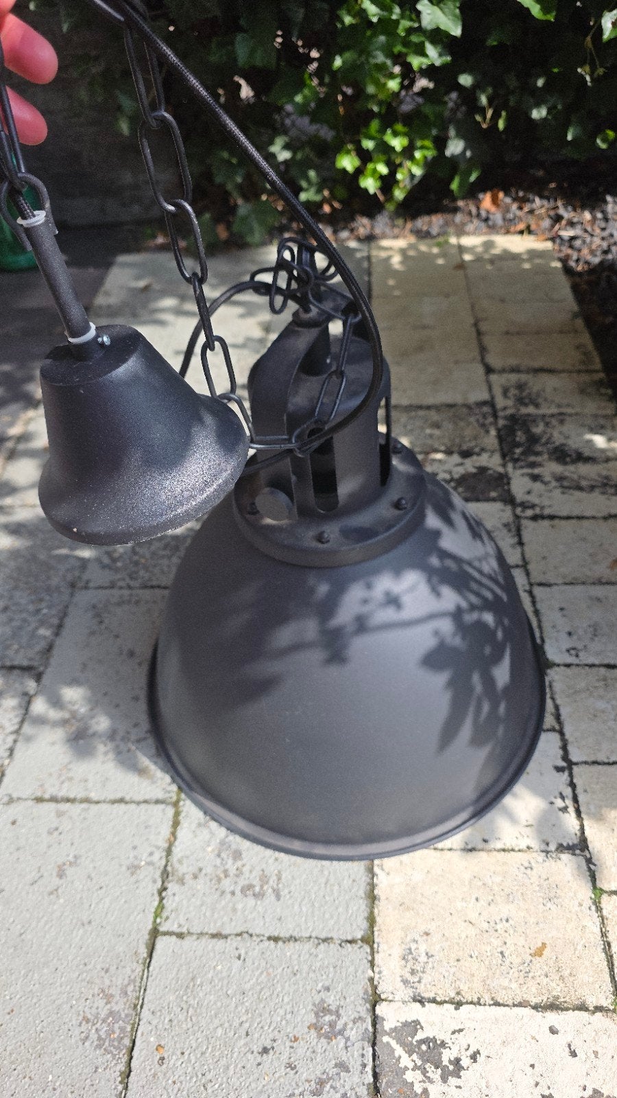 Zwarte Industriële Hanglamp E27 Max 60W, Ophalen, Gebruikt, Metaal, Minder dan 50 cm