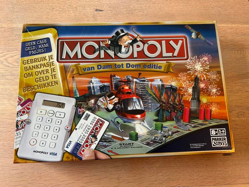 Monopoly - Van Dam tot Dom editie, Ophalen of Verzenden, Zo goed als nieuw