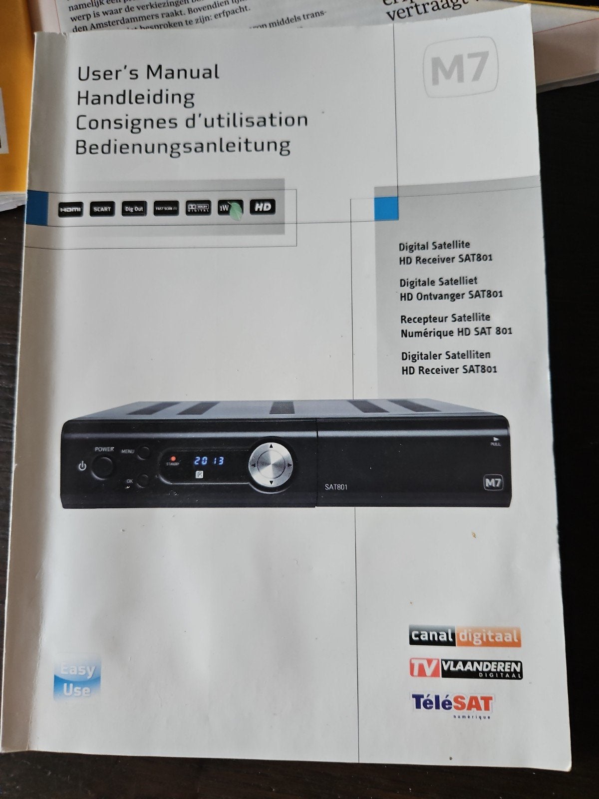 M7 SAT801 Digitale Satelliet HD Ontvanger, Ophalen, Gebruikt, Decoder