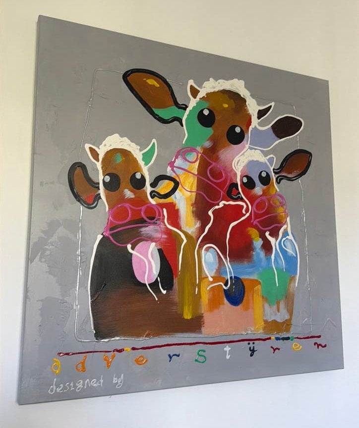 Ad Verstijnen - 3x Boeh - 1m x 1m, Ophalen