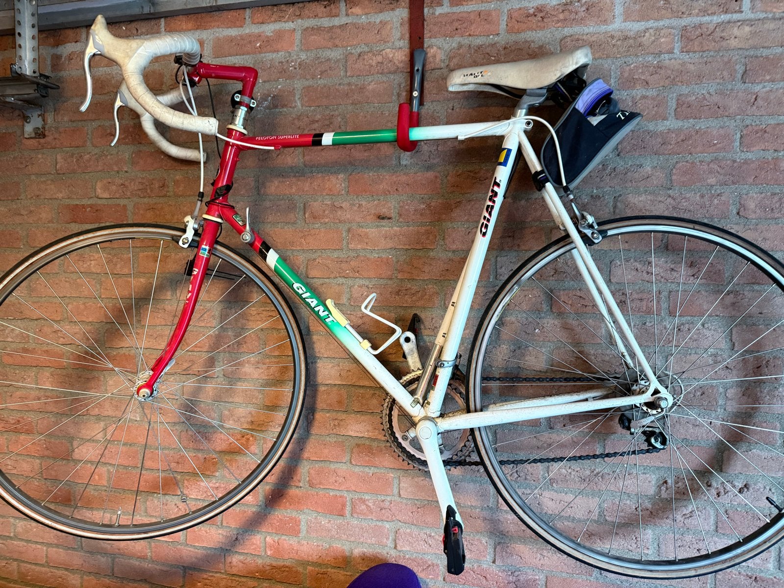Giant Peloton Superlite racefiets, 28 inch, Gebruikt, 10 tot 15 versnellingen, Aluminium