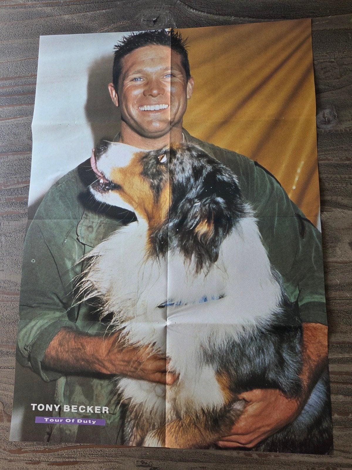 Tony Becker - Tour Of Duty Poster, Ophalen of Verzenden, Zo goed als nieuw, A1 t/m A3, Film en Tv
