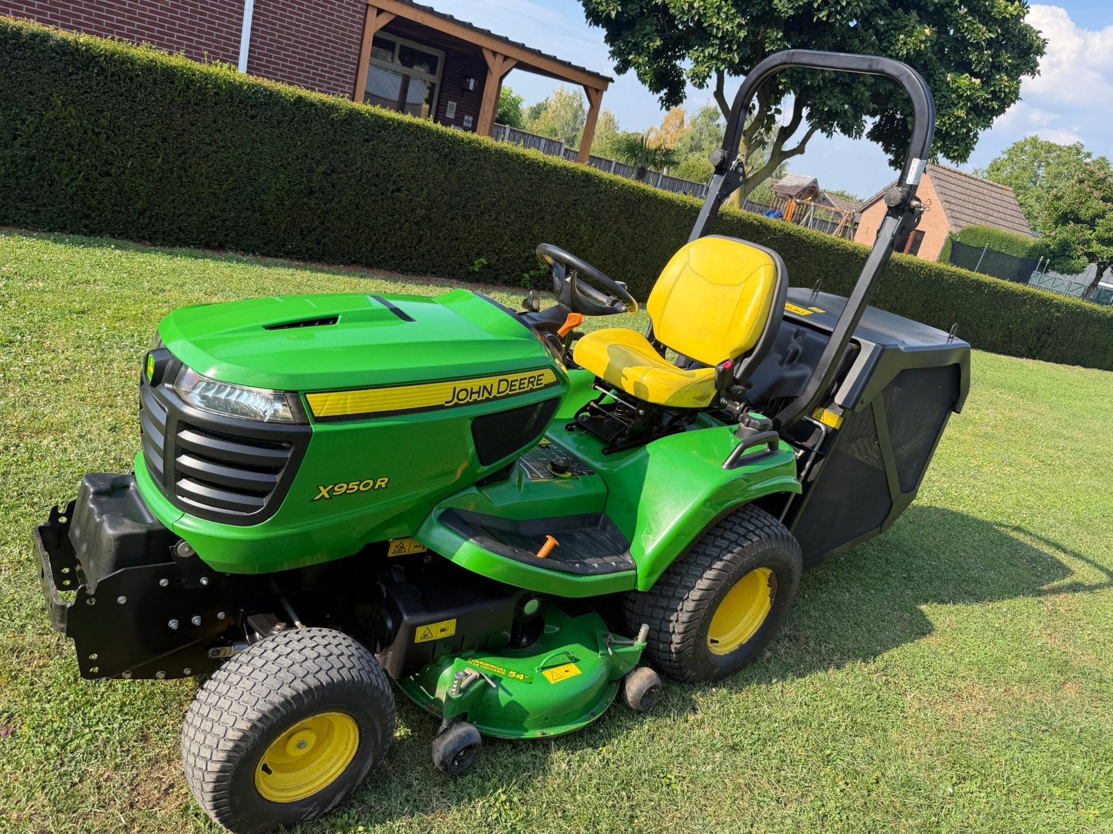 John deere X950R met mulch en opvangbak, Ophalen, Zo goed als nieuw