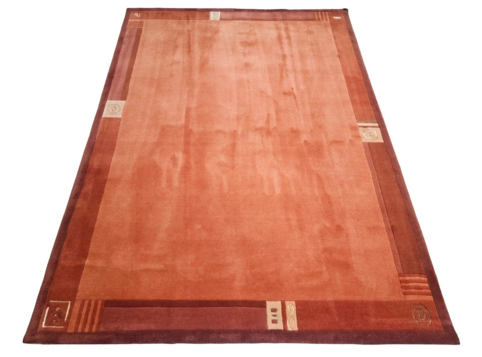 Handgeknoopt modern wol tapijt Nepal Pumpkin 170x235cm, 150 tot 200 cm, 200 cm of meer, Www.hypepopup.nl, Ophalen of Verzenden