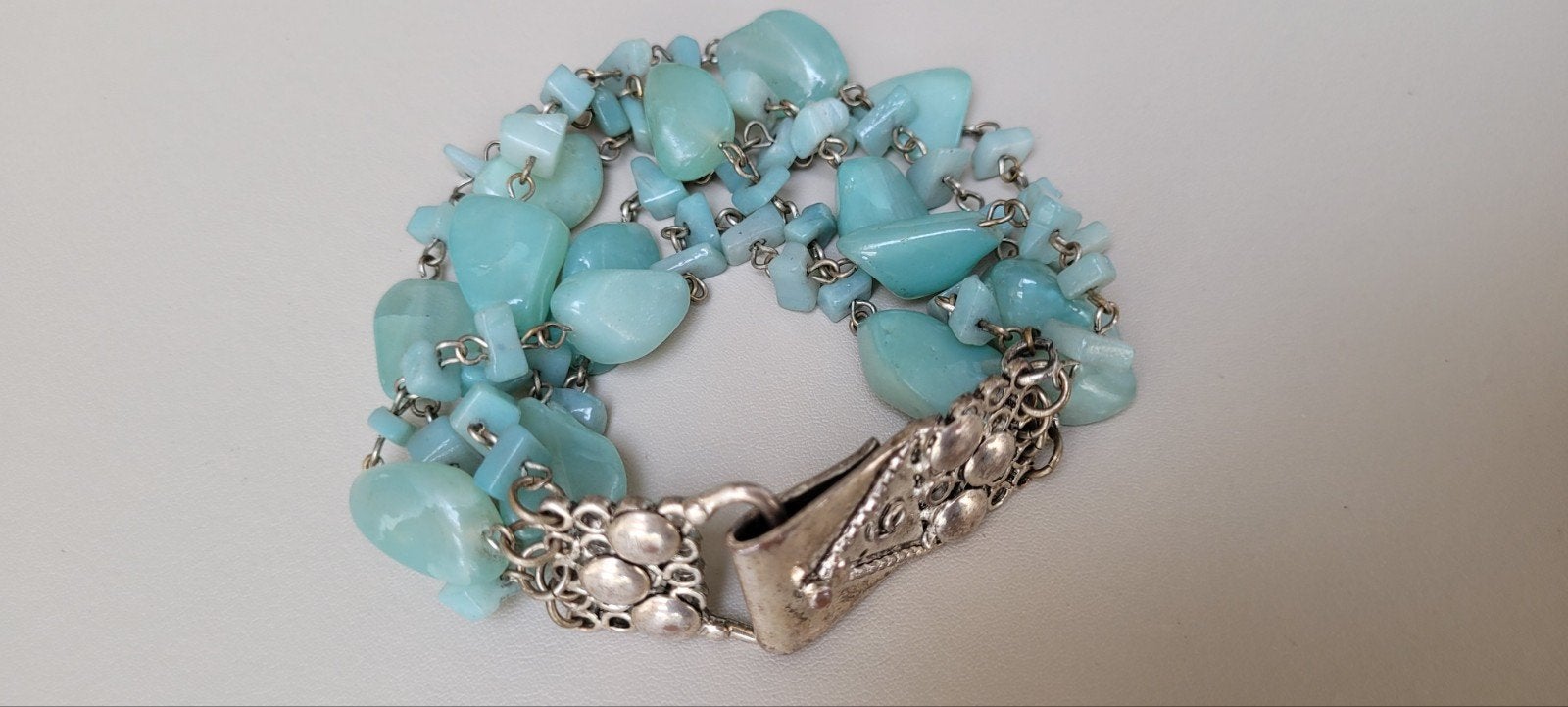 Jade armband, Overige materialen, Gebruikt, Ophalen of Verzenden, Met edelsteen