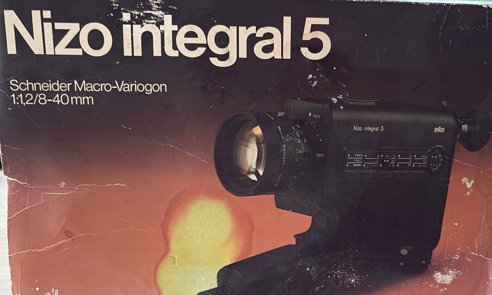 Braun Nizo Integral 5 Super 8 Camera met microfoon, Ophalen of Verzenden, 8mm, Camera