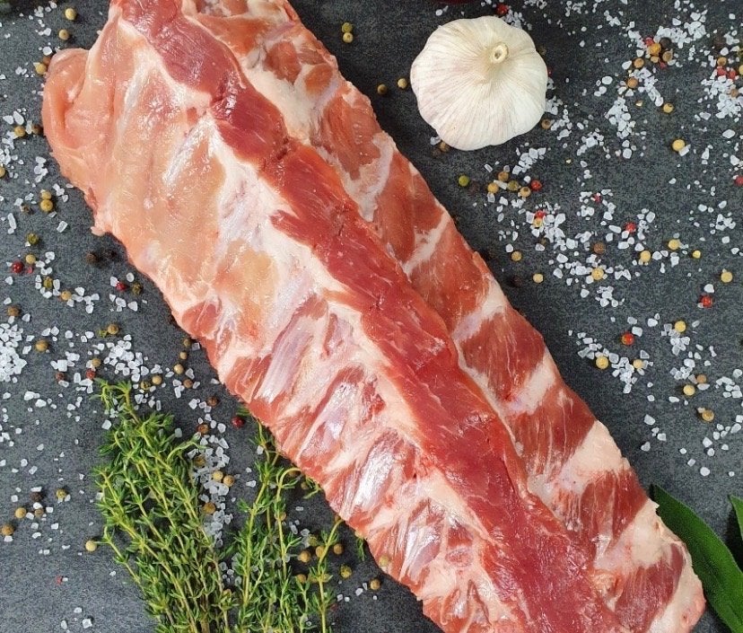 Spareribs rauw, Ophalen