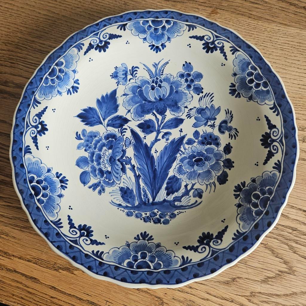 Antiek Delfts Blauw Wandbord - Handgeschilderd, Ophalen of Verzenden