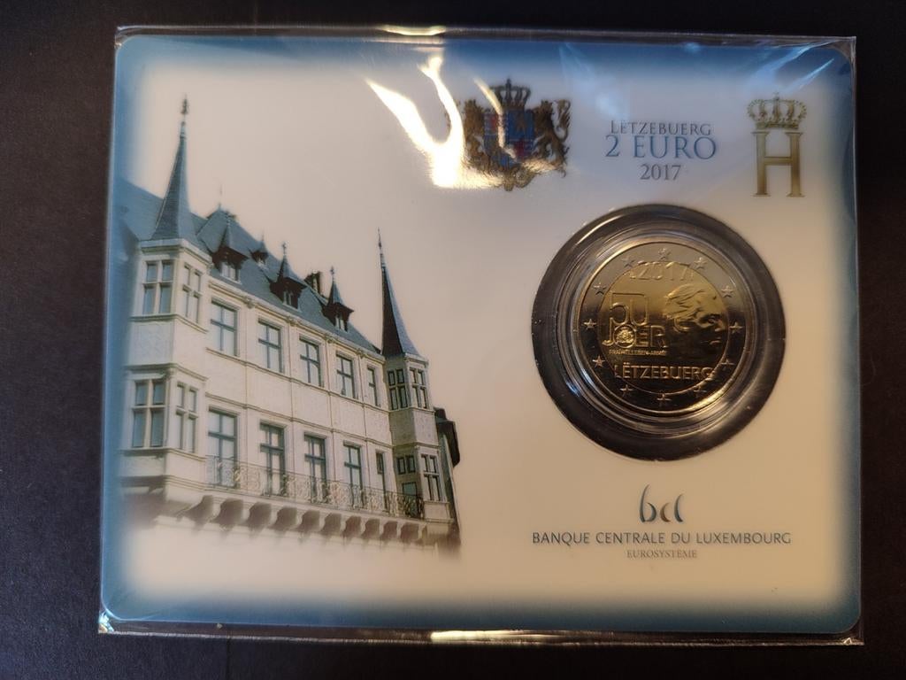Luxemburg 2 euro 2017 BU Vrijwillig Leger Coincard, Postzegels en Munten, Munten | Europa | Euromunten, Ophalen of Verzenden, Luxemburg