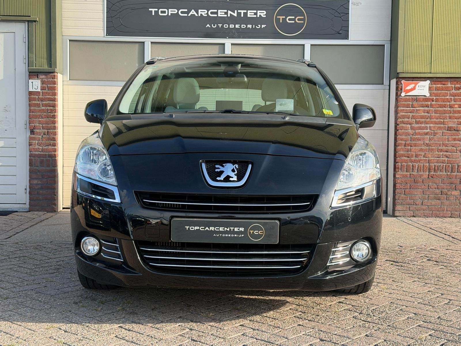 Peugeot 5008 1.6 THP GT/LEER/STOELV/AUT/PARKS/TREKH/APK/NAP, Auto's, Peugeot, Euro 5, 1650 kg, Zwart, 84 €/maand