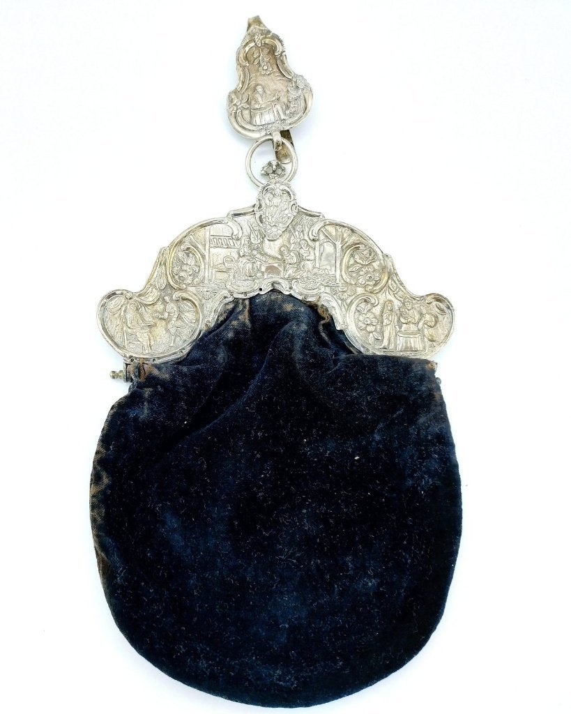 Friese zilveren beugeltas, A. Oosterwerf, Sneek 1774-1810, Verzenden, Zilver
