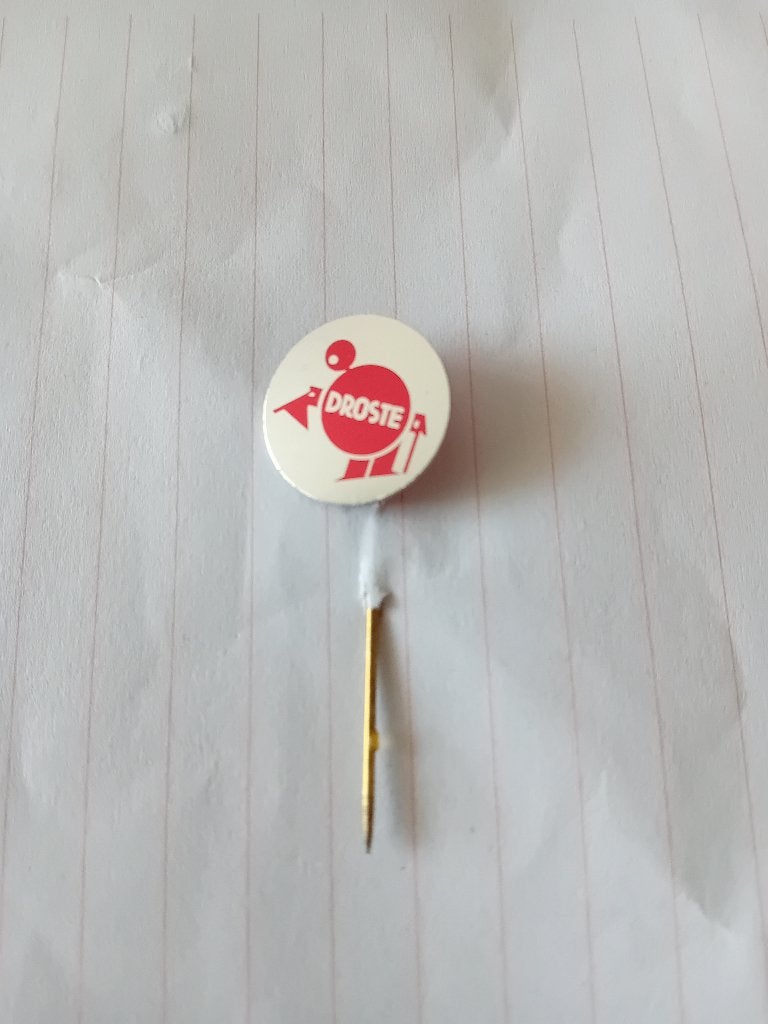 Pin - DROSTE - Haarlem/Amsterdam/Vaassen, Ophalen of Verzenden, Zo goed als nieuw, Merk, Speldje of Pin