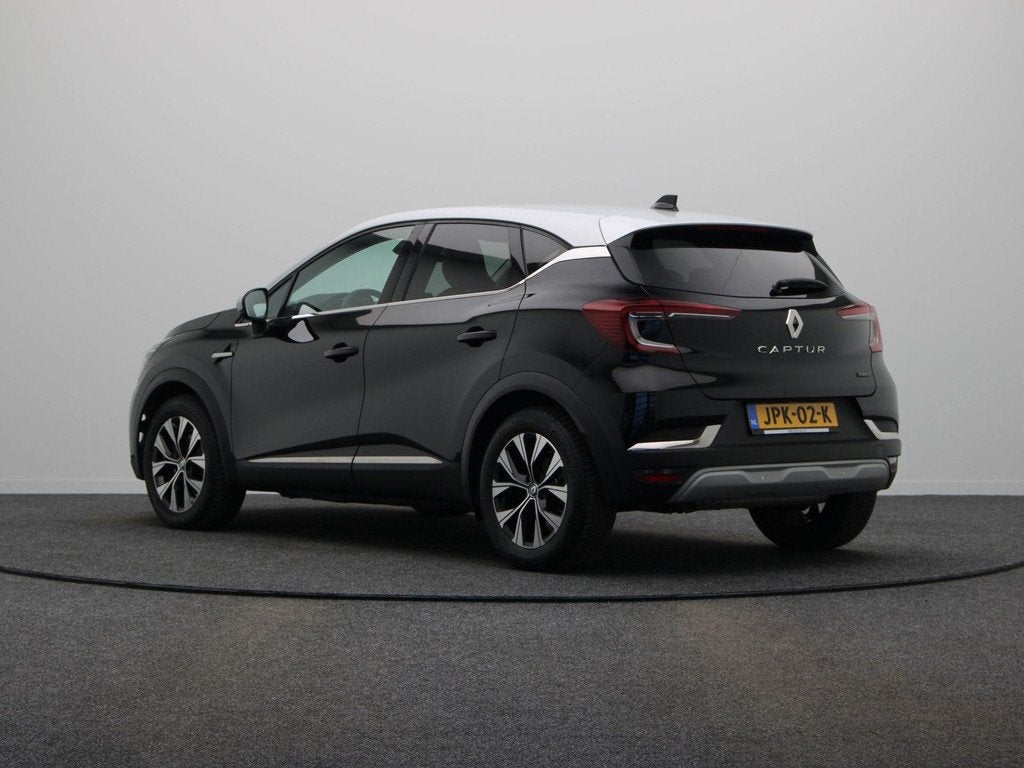 Renault Captur E-Tech Hybrid 145PK Techno | Grootscherm navi, Auto's, Renault, Gebruikt, 715 kg, Zwart, Bedrijf