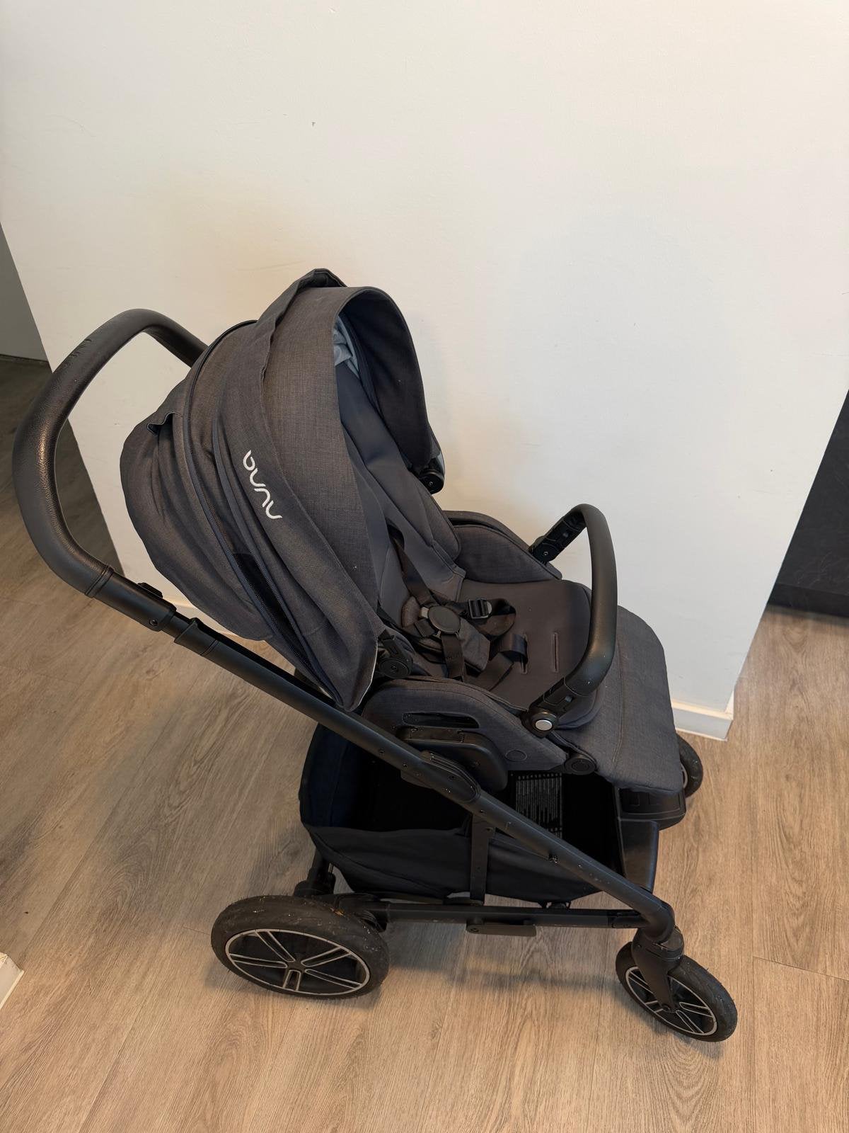 Nuna MIXX Next Blauw – Combiwagen 2 in 1, Ophalen, Zo goed als nieuw, Voetenzak