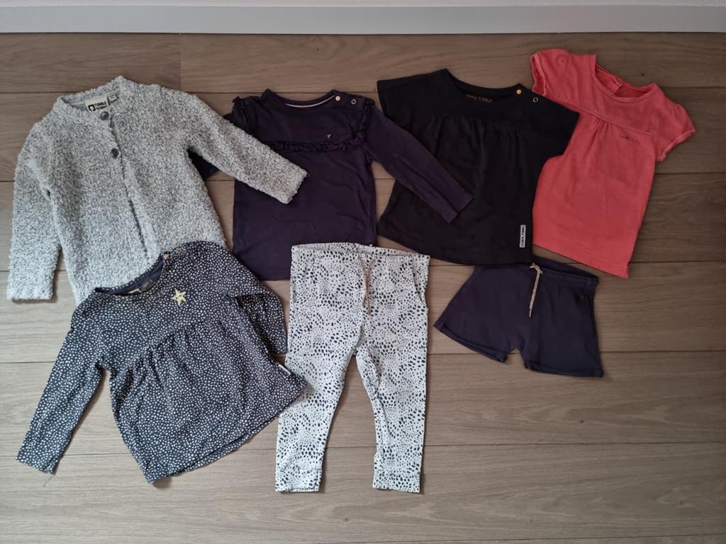 Tumble 'n Dry set mt 74 (longsleeve, broek, short, vest), Kinderen en Baby's, Babykleding | Maat 74, Ophalen of Verzenden, Zo goed als nieuw