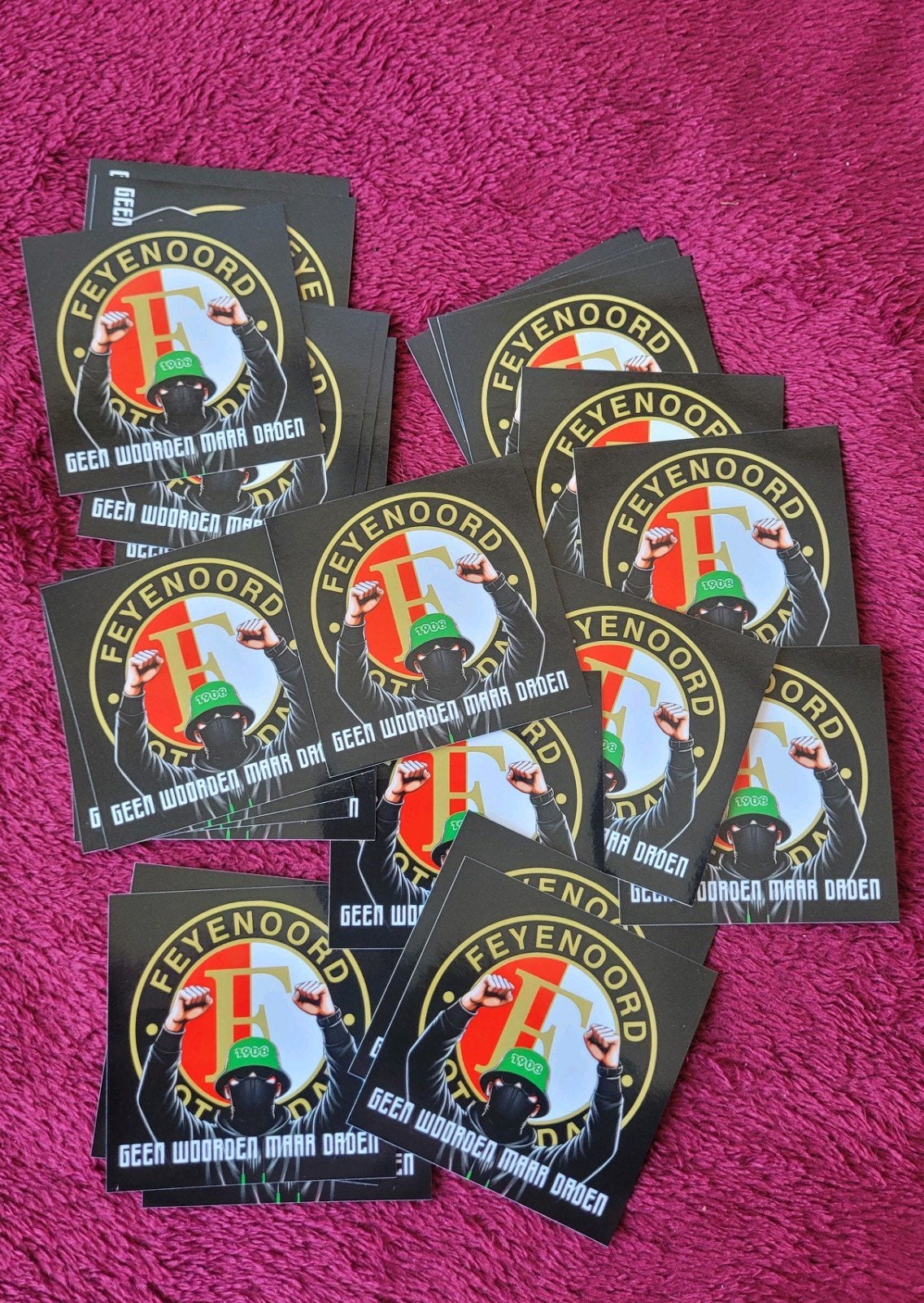Feyenoord Rotterdam Stickers - Nieuw - 25 stuks, Ophalen of Verzenden