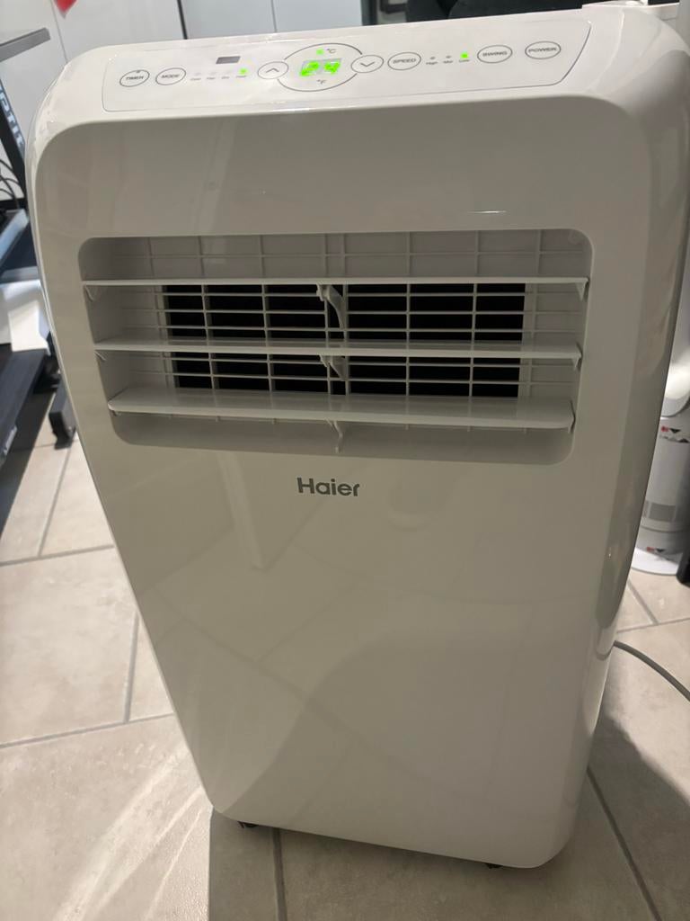 Haier AM12AA1GAA Mobiele Airco - Koelen en Verwarmen, Ophalen, Minder dan 60 m³, 3 snelheden of meer, Zo goed als nieuw