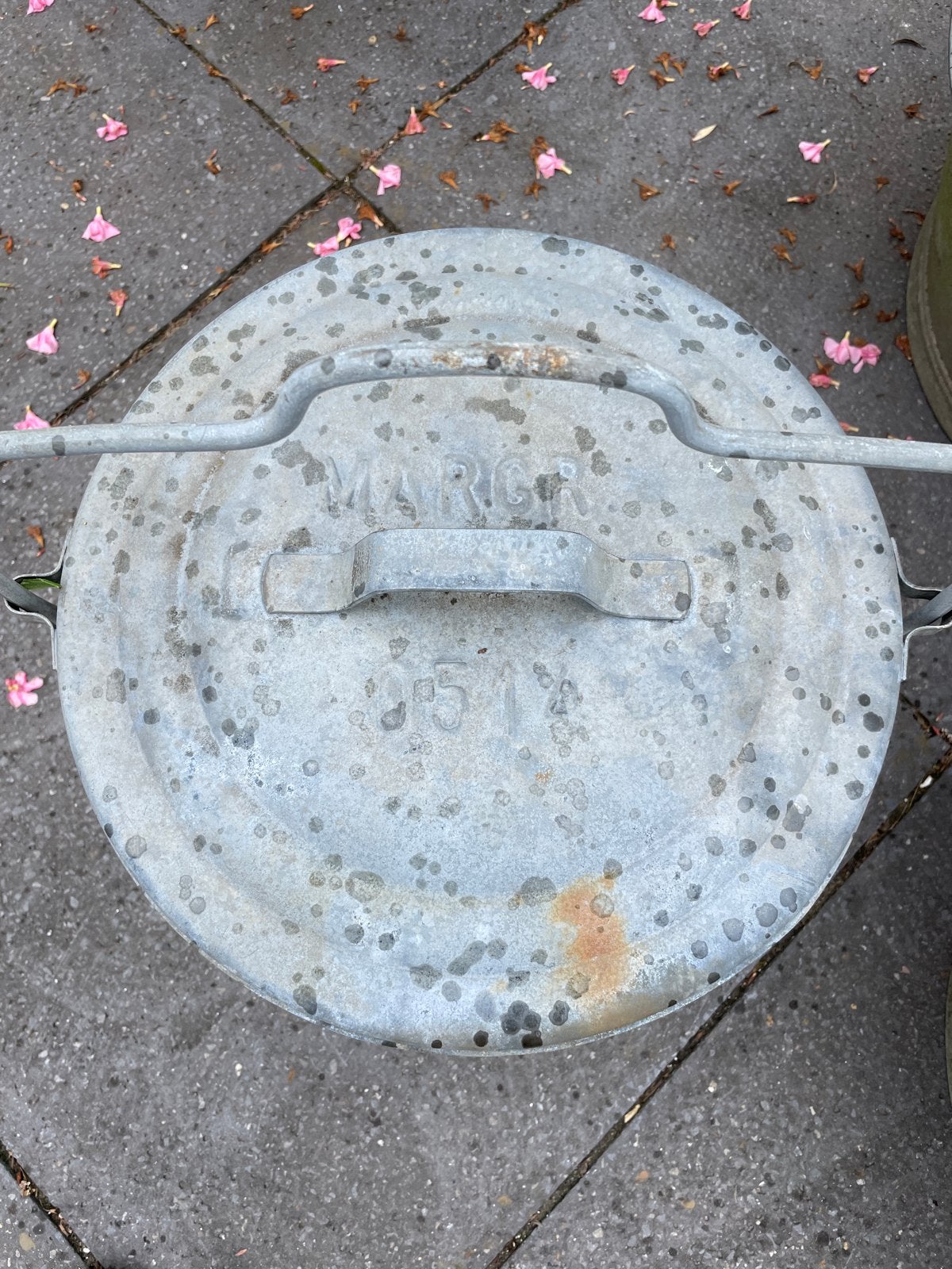 Metalen bloembakken/plantenbakken, diverse maten, Ophalen, Gebruikt, Rond, Balkon