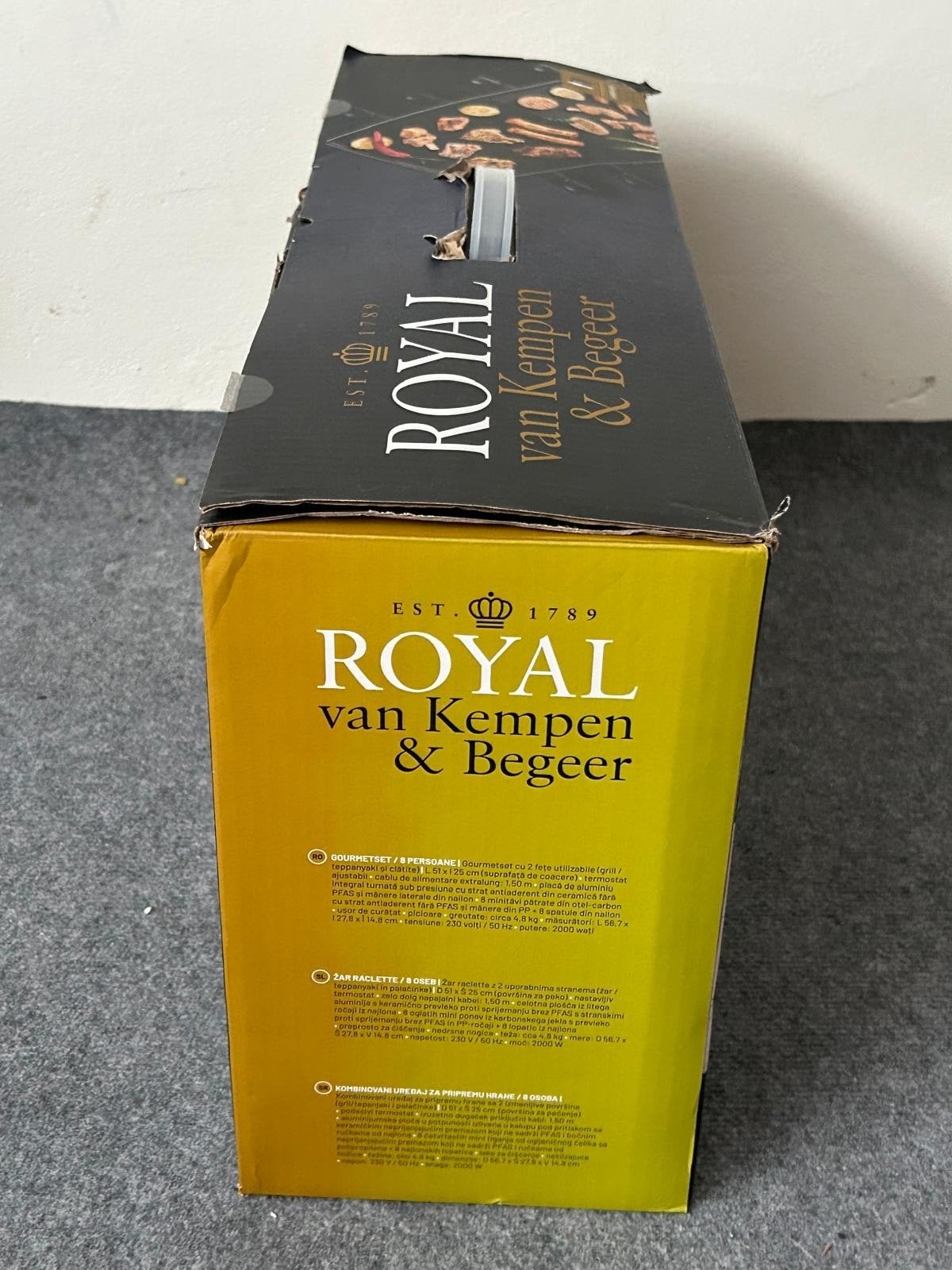 1x gebr.Royal v Kempen & Begeer Gourmetstel Raclette 8 pers., Ophalen of Verzenden, Zo goed als nieuw, 8 personen of meer