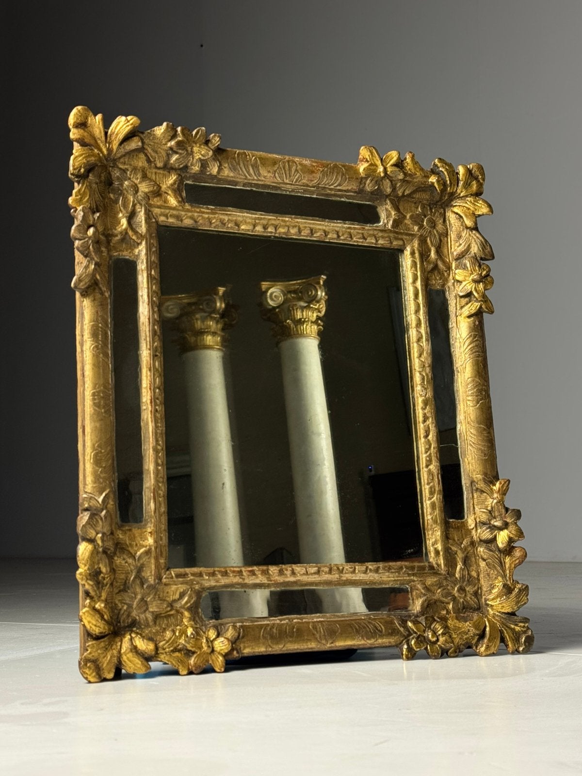 Franse spiegel Louis XV, Ophalen of Verzenden, Rechthoekig, Minder dan 50 cm