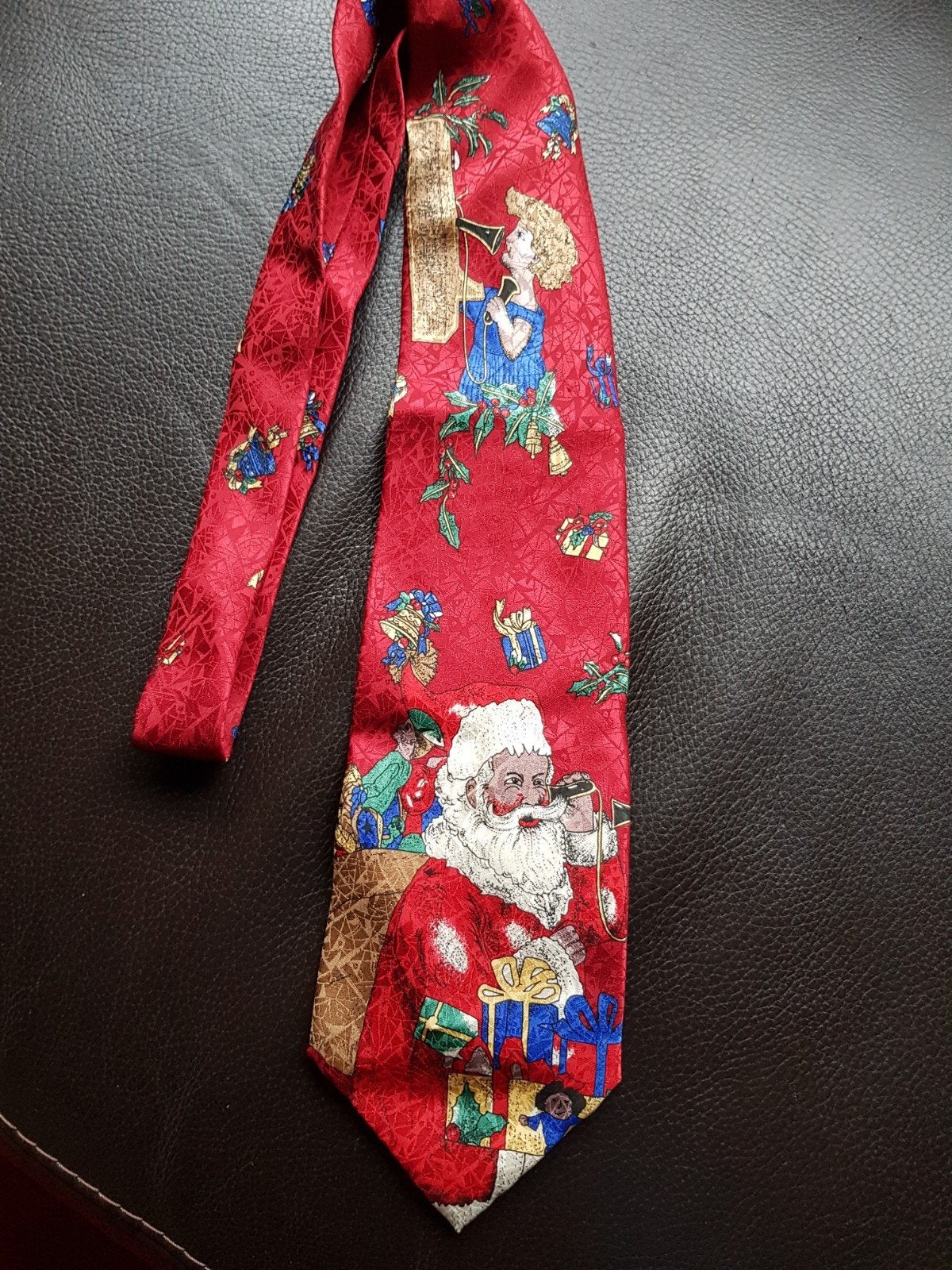 Leuke mooie Stropdas voor de Feestdagen, Kerst/Kerstmis., Ophalen of Verzenden, Zo goed als nieuw, Rood, Met patroon