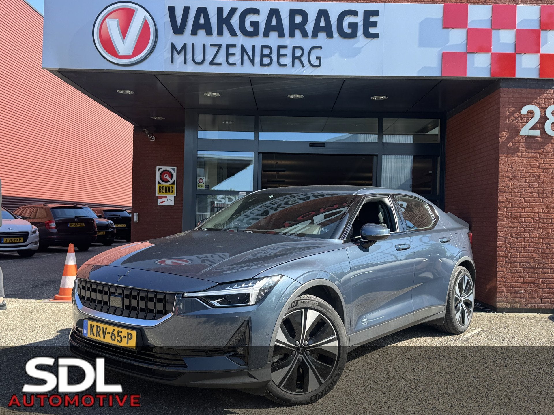 Polestar 2 Long Range Single Motor 78 kWh // ADAPTIVE CRUISE, Auto's, Polestar, Stof, Gebruikt, Zwart, Blauw