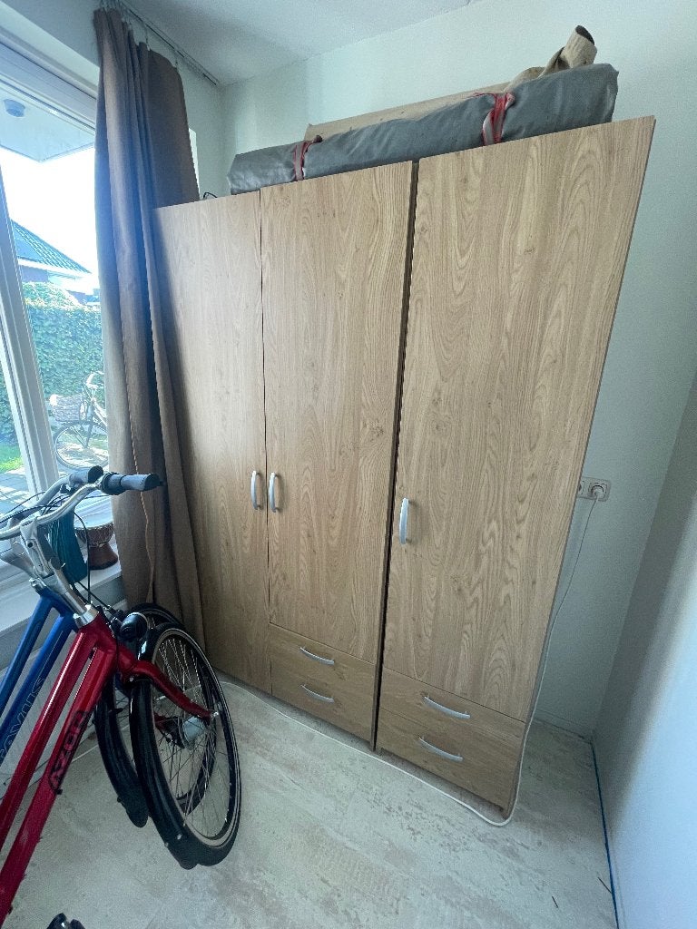 Kleding kast, Gebruikt, 100 tot 150 cm, Ophalen of Verzenden, Met lade(s)