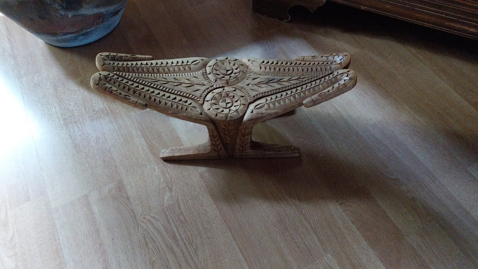 Marron Kruk (Adjaini Bangi) uit Suriname., Verzenden, Zo goed als nieuw, Bruin, Hout