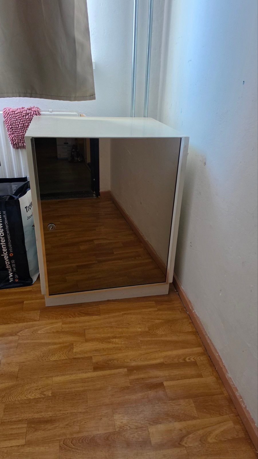 lage leg kast met spiegel, Ophalen, Gebruikt, Minder dan 100 cm, Rechthoekig