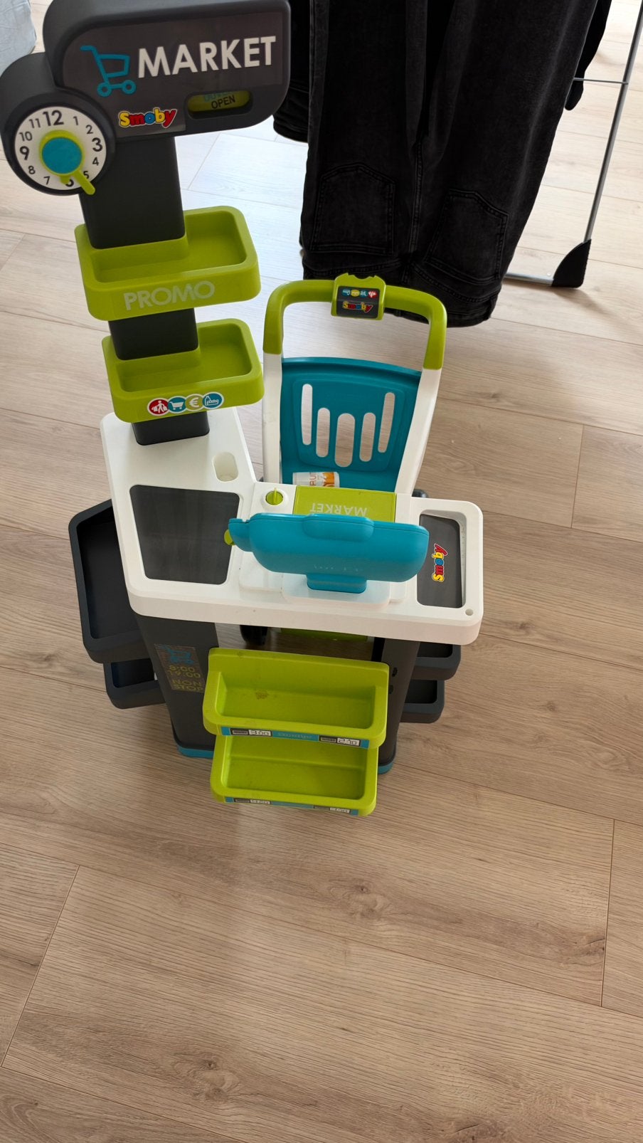 SMOBY Kinder speelgoed winkel met boodschappenkar, Ophalen, Zo goed als nieuw, Jongen of Meisje