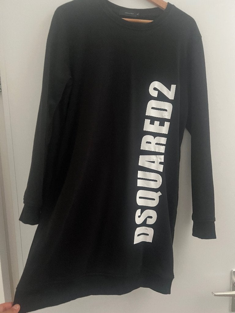Dsquared sweater jurk maat l, Maat 38/40 (M), Zwart, Ophalen of Verzenden, Onbekend