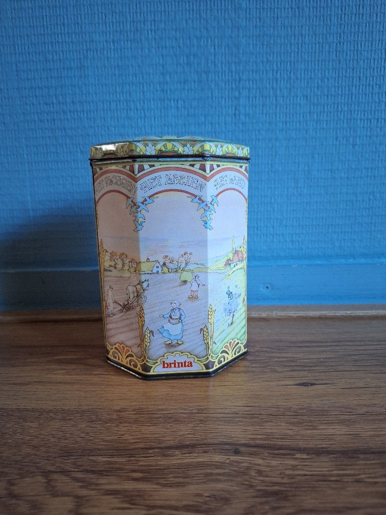 Vintage Brinta Blik, Ophalen of Verzenden, Gebruikt, Overige, Overige merken