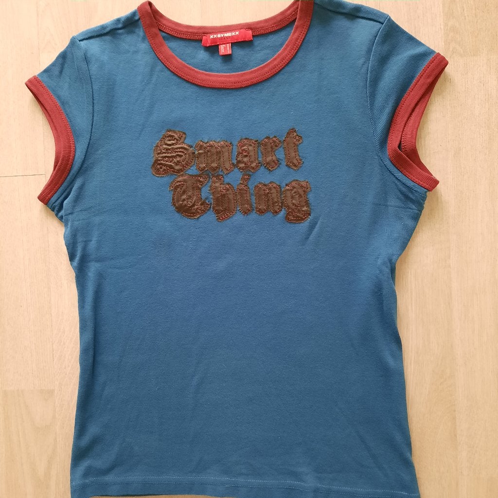 Nw T-shirt XXX BY MEXX, MT.M applicatie Smart Thing  €1.50, Maat 38/40 (M), Blauw, Nieuw, Ophalen of Verzenden