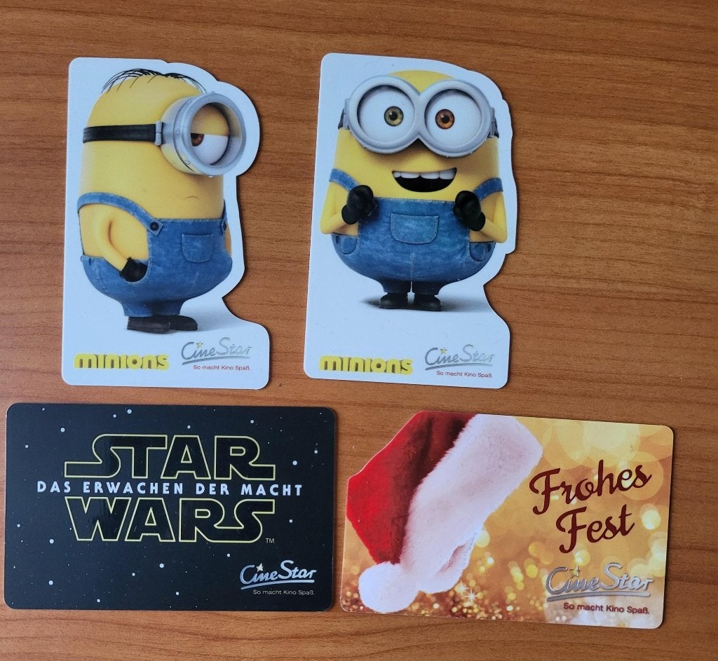 Cadeaukaarten Duitsland - Cine Star, Ophalen of Verzenden, Zo goed als nieuw