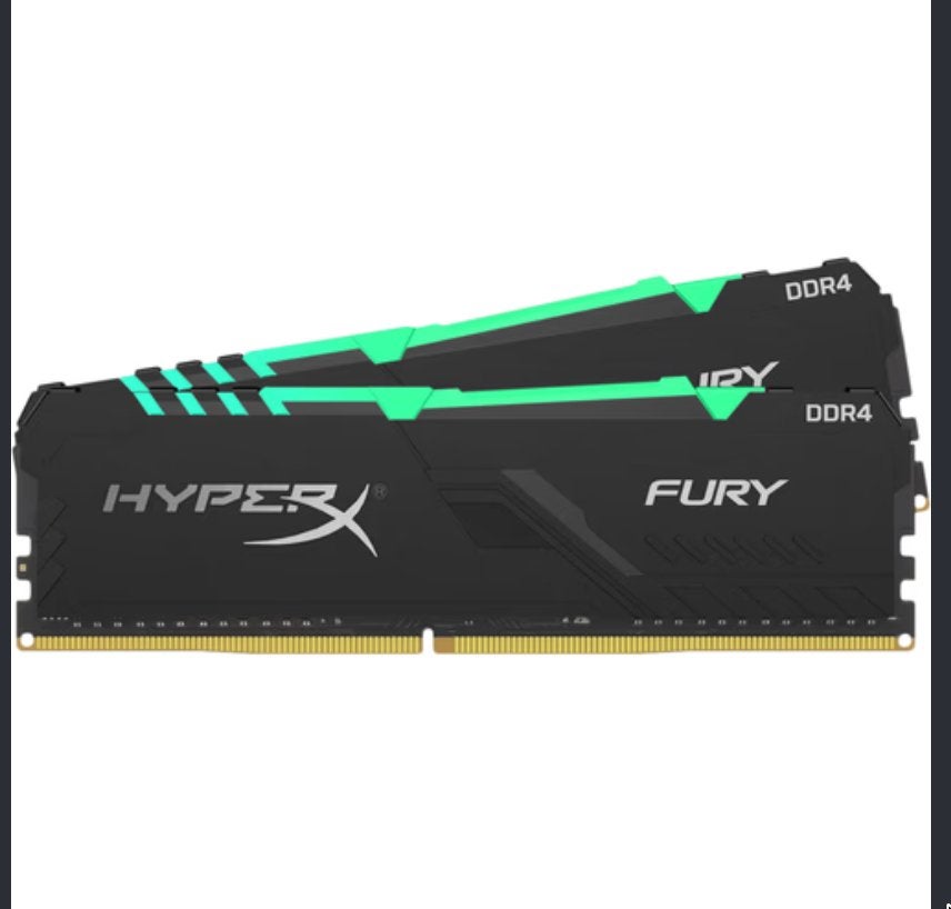 Kingston HyperX Fury RGB 16GB DDR4 2666MHz CL16 RAM, Computers en Software, DDR4, Ophalen of Verzenden, Zo goed als nieuw, Desktop