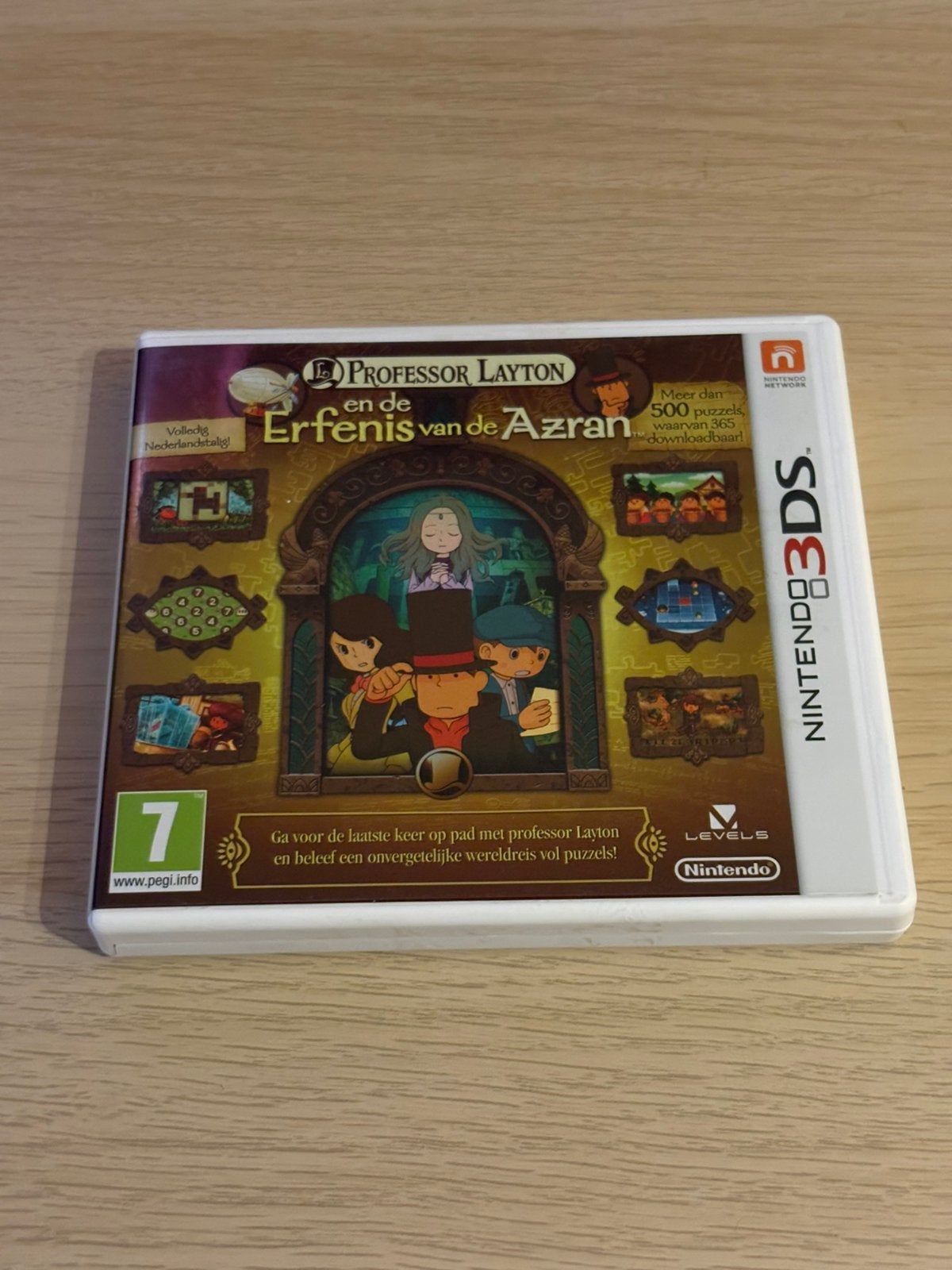 Professor Layton en de Erfenis van de Azran, Spelcomputers en Games, Games | Nintendo 2DS en 3DS, Puzzel en Educatief, 1 speler