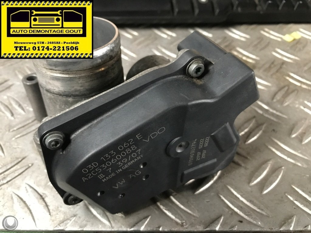 Volkswagen Polo 9N3 ('05-'09)Gasklephuis 03D133062E, Gebruikt, Volkswagen, Ophalen of Verzenden, Volkswagen