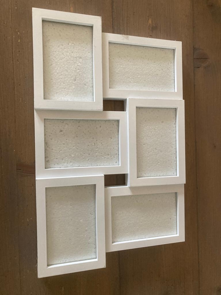 Fotolijst voor 6 foto’s (10x15cm) - Wit, Ophalen, Zo goed als nieuw