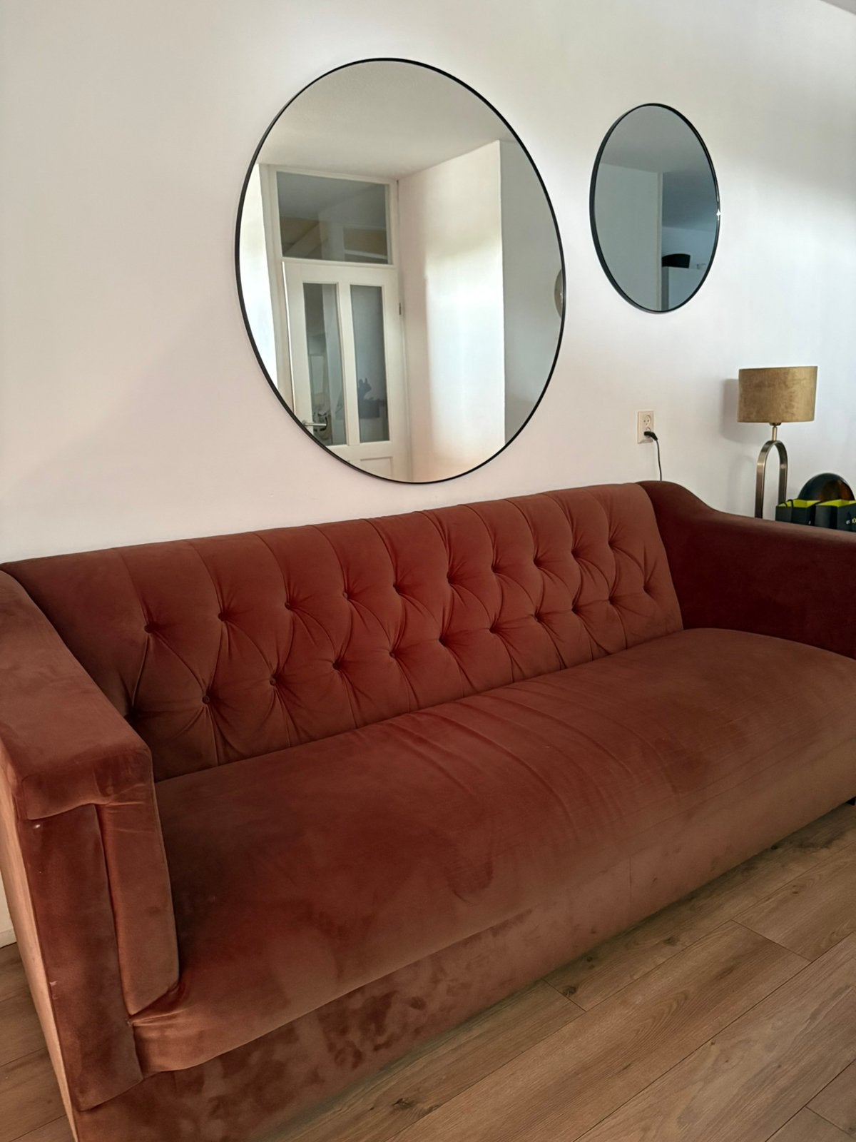 Rofra Home engels stijl bank, Ophalen, Gebruikt, Minder dan 75 cm, Rechte bank