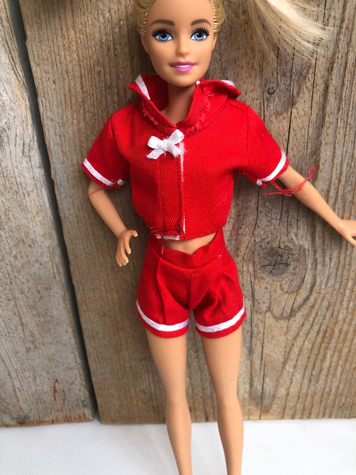Vintage jaren 80 Barbie set, Ophalen of Verzenden, Zo goed als nieuw, Kleertjes