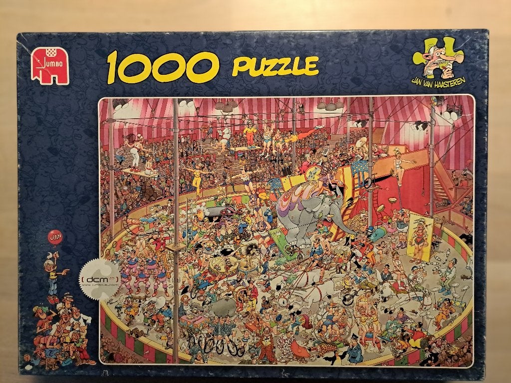 Jan van Haasteren Circus, Ophalen of Verzenden, 500 t/m 1500 stukjes, Zo goed als nieuw, Legpuzzel