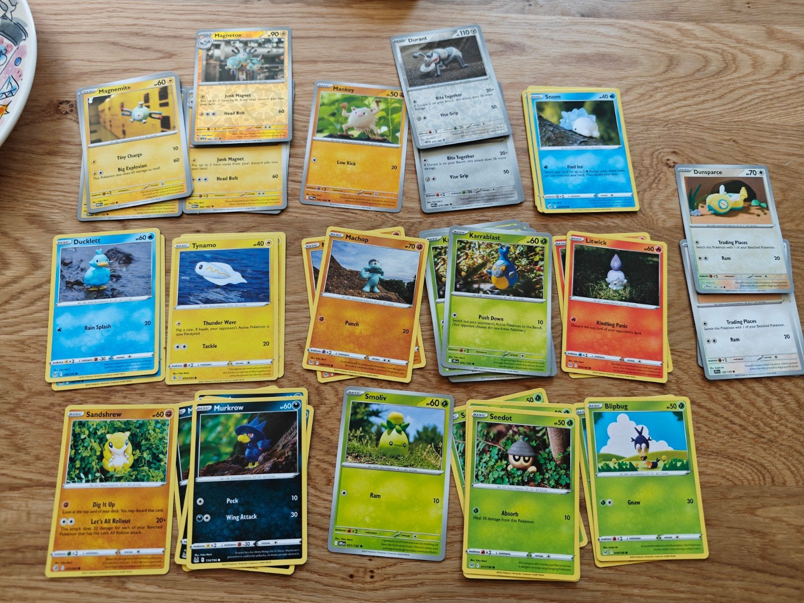 Lot Yuka Morii klei Pokémon kaarten - 59 stuks, Ophalen of Verzenden, Gebruikt, Meerdere kaarten, Foil