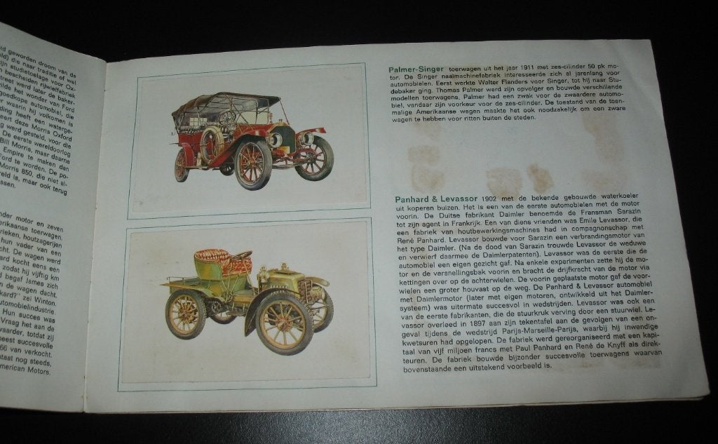 Plaatjesalbum Automobielen van vroeger Hans C Ebeling, Boeken, Ophalen of Verzenden, Gelezen, Algemeen
