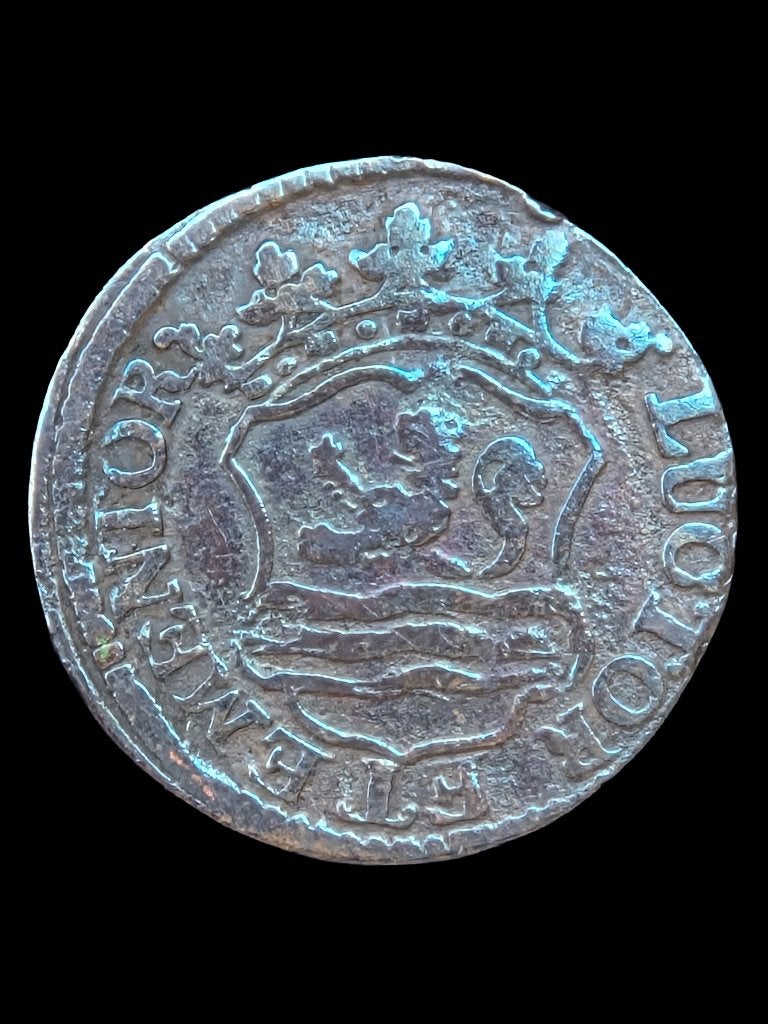 Duit Zeeland 1754, Postzegels en Munten, Munten | Nederland, Ophalen of Verzenden, Vóór koninkrijk, Overige waardes, Losse munt