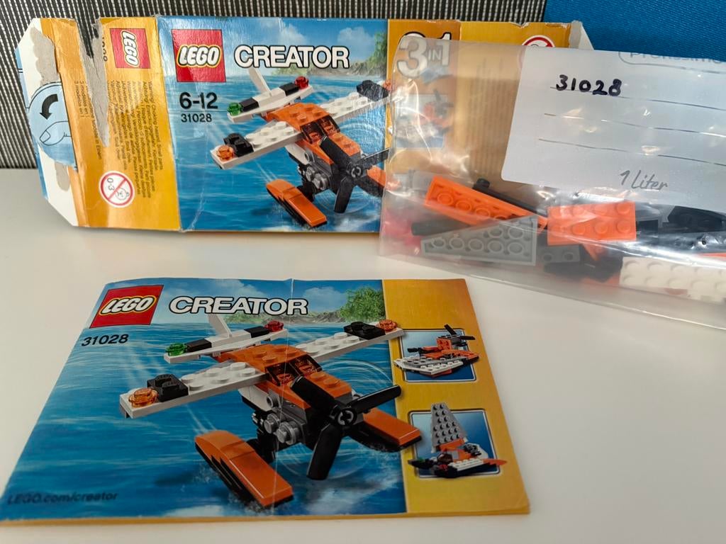 LEGO creator 31028 oranje vliegtuig 3 in 1, Ophalen of Verzenden, Zo goed als nieuw, Complete set, Lego