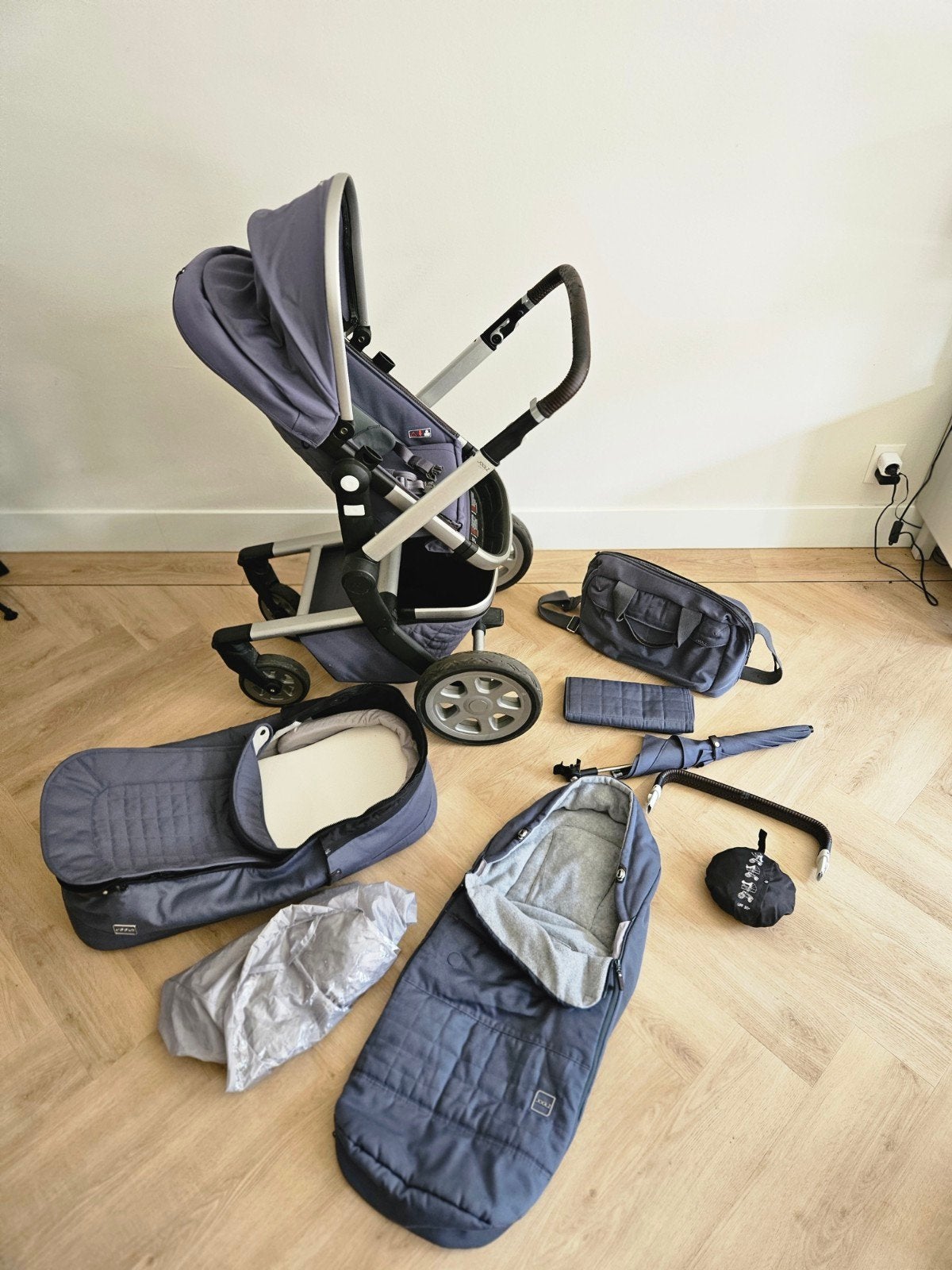 Complete 11-delige set Joolz Day 3, Kinderen en Baby's, Kinderwagens en Combinaties, Gebruikt, Combiwagen, Overige merken, Met reiswieg