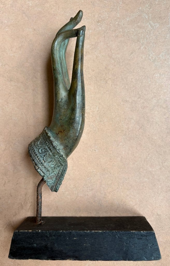 Kleine bronzen hand van Boeddha, Ophalen of Verzenden