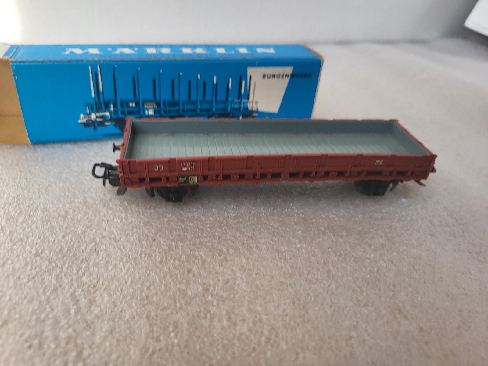 Märklin 4607 Rongenwagen DB H0 - Zo goed als nieuw, Wisselstroom, Wagon, Ophalen of Verzenden, Zo goed als nieuw